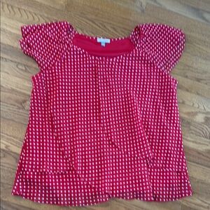 Red Polka Dot Blouse